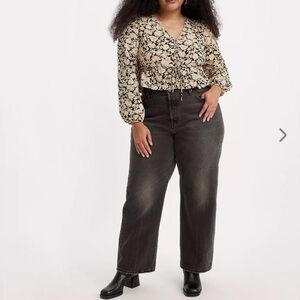 Levi's Women's Black Straight Leg Jeans